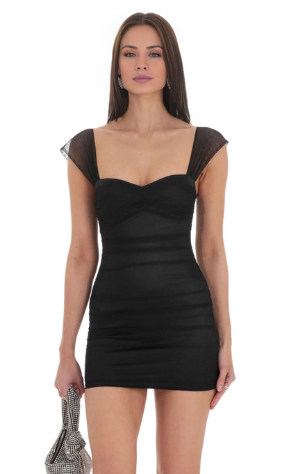 OKBBN's charming slim fit mesh pleated tight Homecoming Dresses