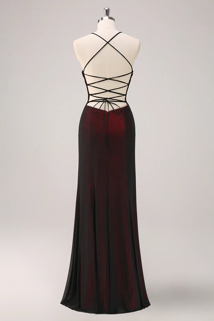 OKBBN's charming slim fit slim shoulder strap with back strap and long Bridesmaid Dresses