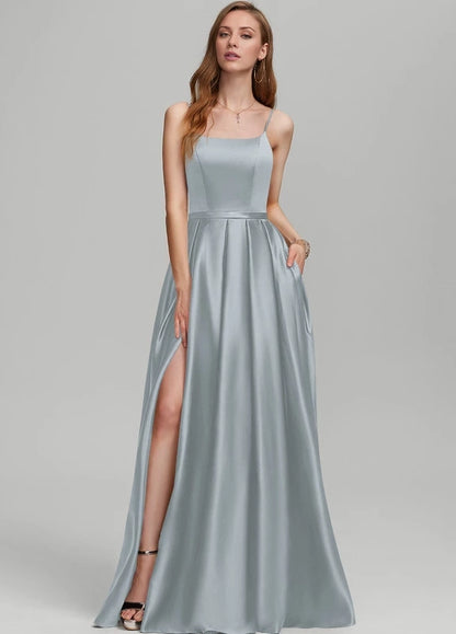 OKBBN's charming slim shoulder strap sleeveless backless Prom Dresses