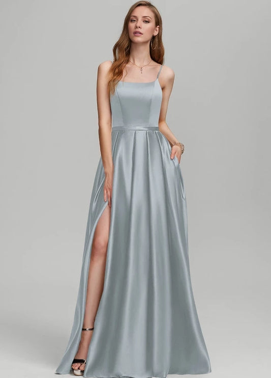 OKBBN's charming slim shoulder strap sleeveless backless Prom Dresses