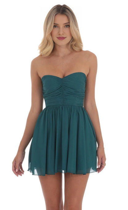OKBBN's charming sparkling off shoulder A-shaped Homecoming Dresses