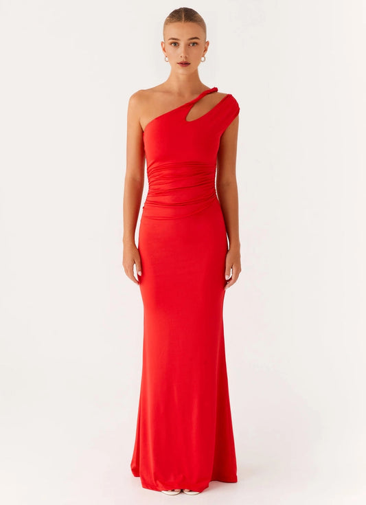 OKBBN's charming twisted shoulder strap pleats Homecoming Dresses