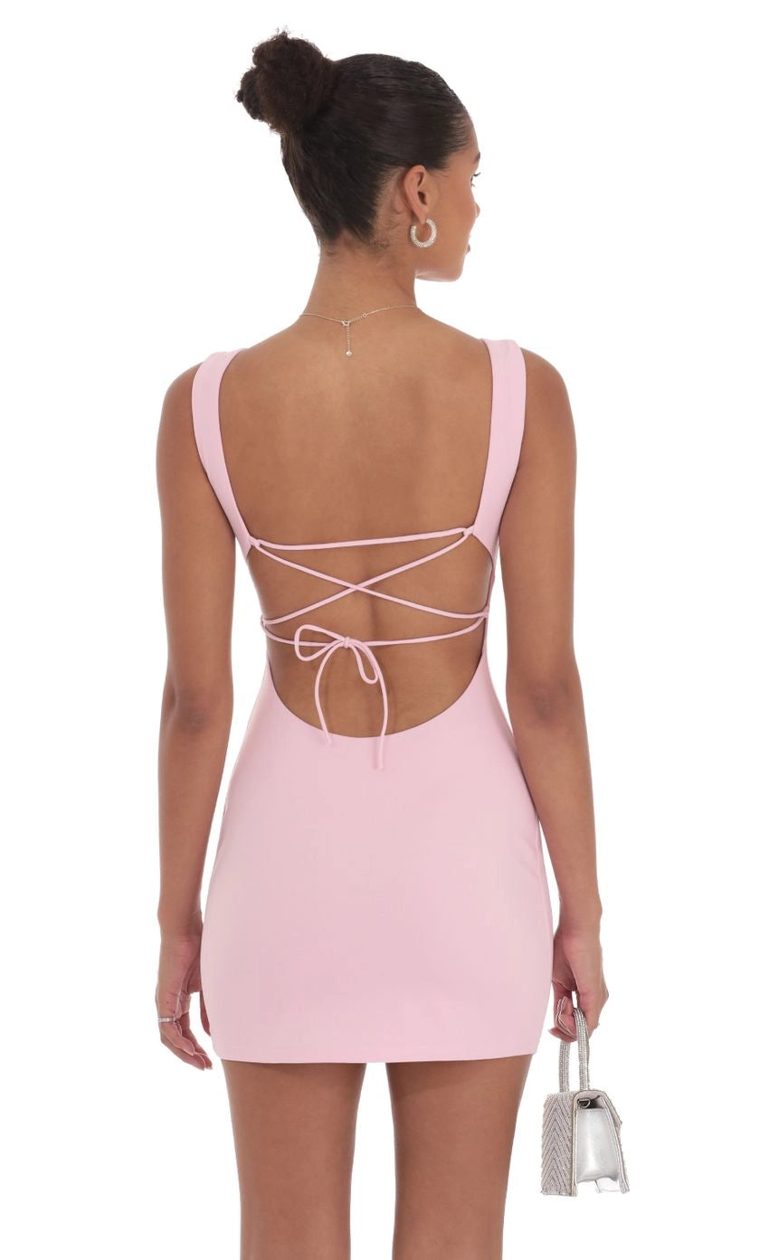 OKBBN's charming wide shoulder strap sleeveless minimalist backless tight fitting Homecoming Dresses