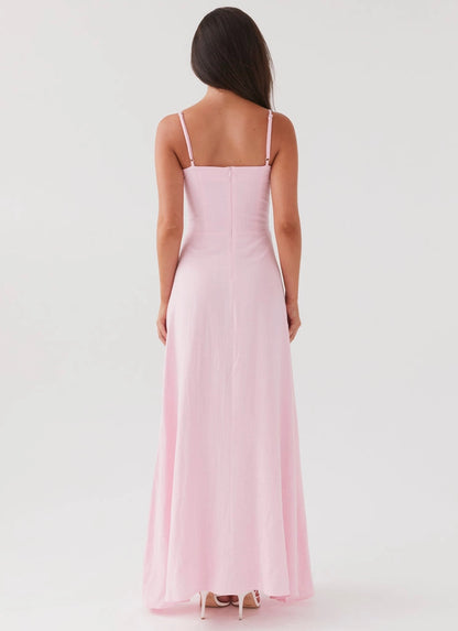 OKBBN's classic heart-shaped collar with an extra long skirt and slim A-line skirt Prom Dresses
