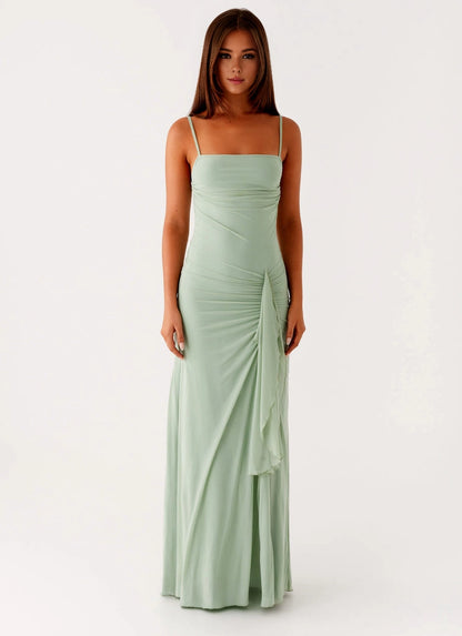 OKBBN's elegant and bold straight neckline is simple yet exquisite with charming details Prom Dresses