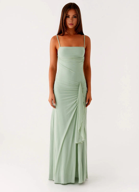 OKBBN's elegant and bold straight neckline is simple yet exquisite with charming details Prom Dresses
