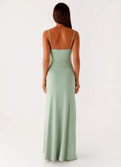 OKBBN's elegant and bold straight neckline is simple yet exquisite with charming details Prom Dresses