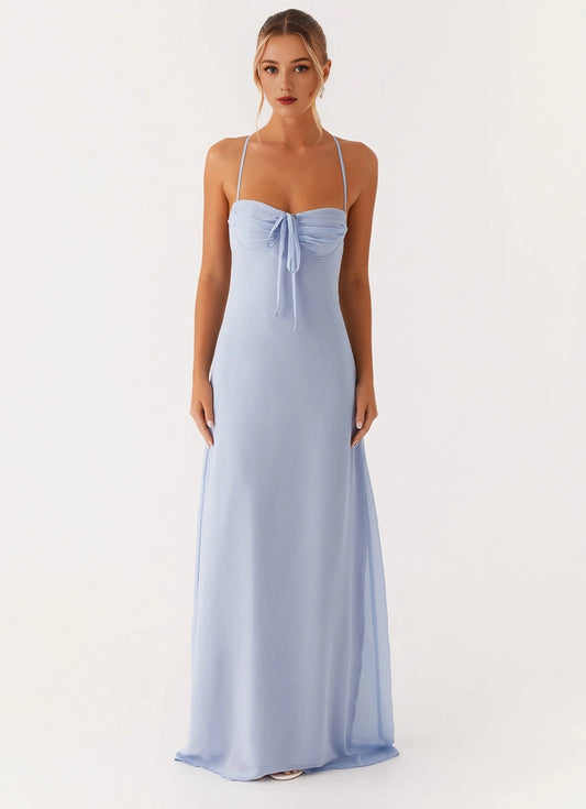 OKBBN's elegant heart-shaped neckline highlights the charming and soft Prom Dresses