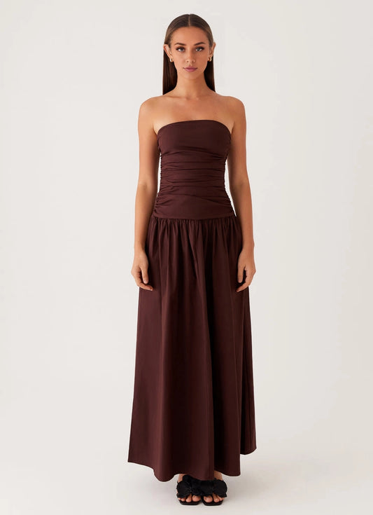 OKBBN's elegant off shoulder pleated details exude delicacy and charm Prom Dresses