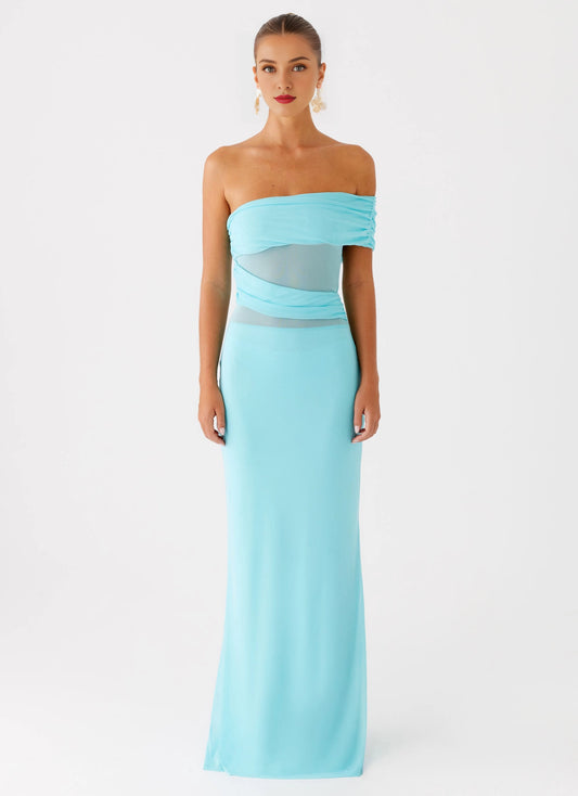 OKBBN's elegant off shoulder pleats and graceful styling Homecoming Dresses