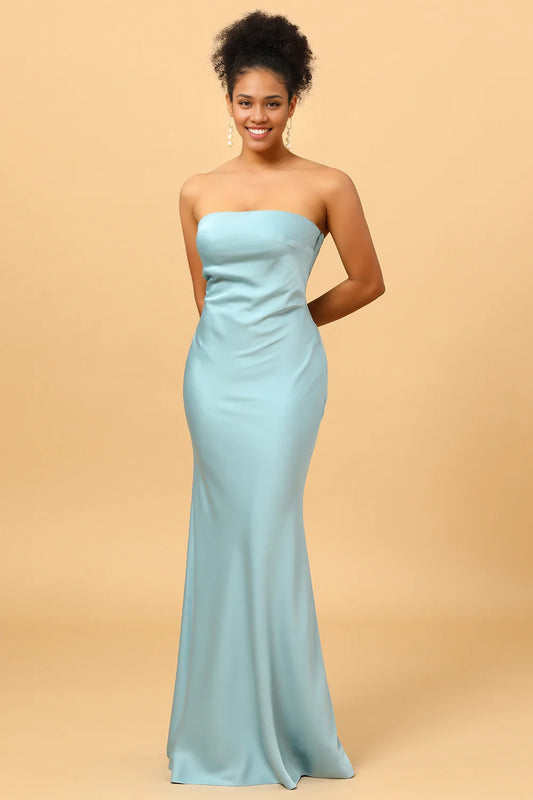 OKBBN's enchanting backless mermaid, shoulder baring, and satin Bridesmaid Dresses