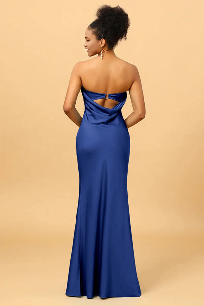 OKBBN's enchanting backless mermaid, shoulder baring, and satin Bridesmaid Dresses