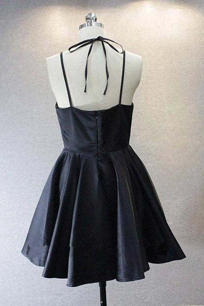 OKBBN's exquisite V-neck satin short style, simple and fashionable Homecoming Dresses