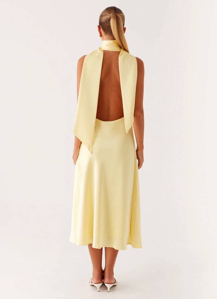 OKBBN's exquisite and bold backless slim fit, mid length, vibrant and eye-catching Prom Dresses