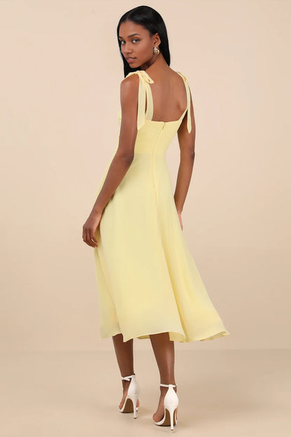OKBBN's exquisite and charming lace up A-line medium length Homecoming Dresses