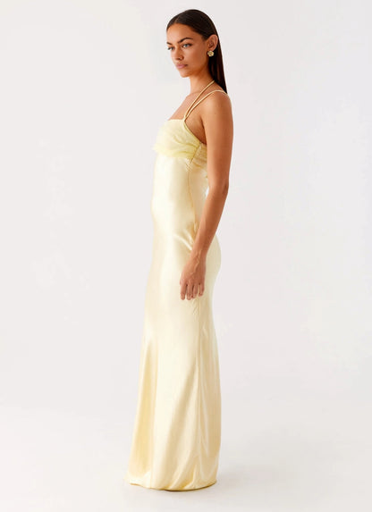 OKBBN's exquisite and classic square neckline perfectly decorates the face shape, and the contour is simple and neat Prom Dresses