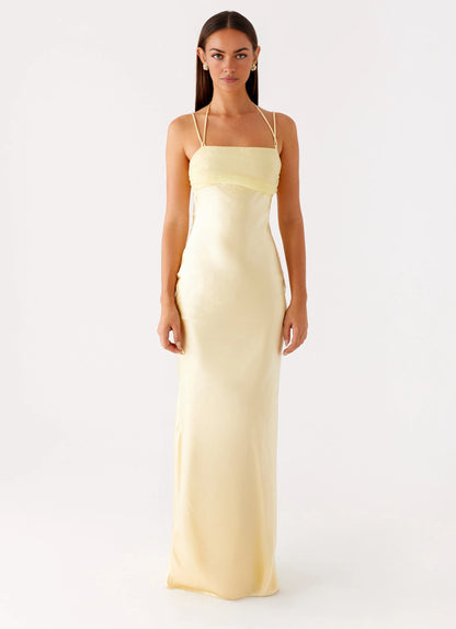 OKBBN's exquisite and classic square neckline perfectly decorates the face shape, and the contour is simple and neat Prom Dresses