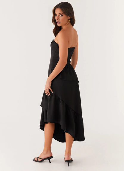 OKBBN's exquisite and elegant luxurious satin fabric has an excellent drape, with off shoulder full lining Prom Dresses