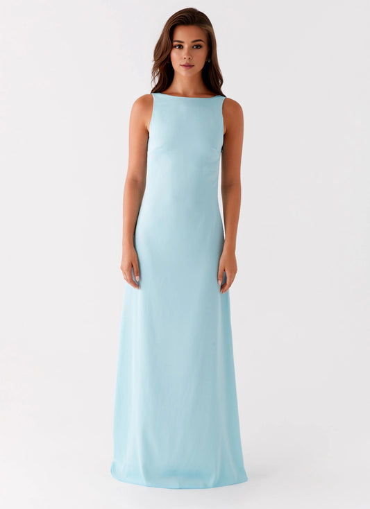 OKBBN's exquisite and eye-catching square neckline open back scarf Prom Dresses