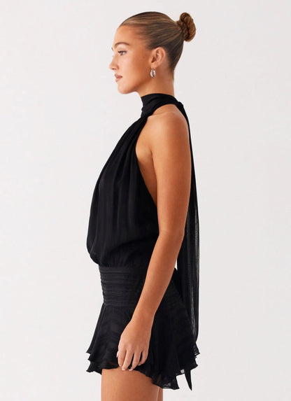 OKBBN's exquisite mini chiffon diagonal cut with flowing Homecoming Dresses