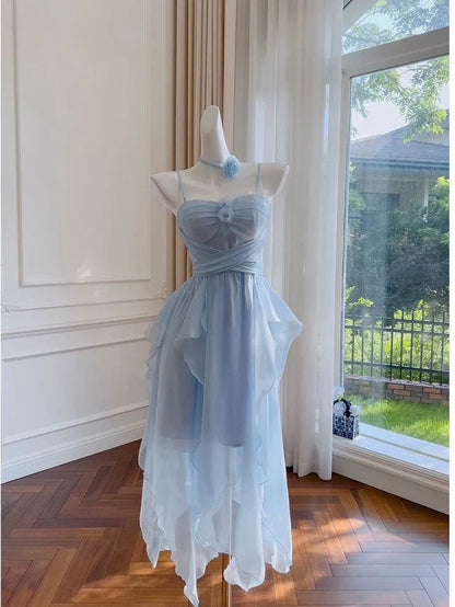 OKBBN's eye-catching elegant thin shoulder straps, chiffon ruffles, and Homecoming Dresses