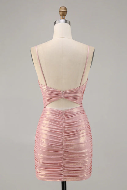 OKBBN's eye-catching slim fit pleated bead Homecoming Dresses