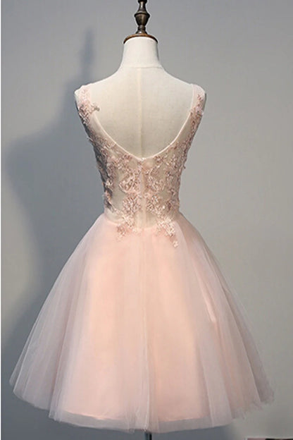 OKBBN's fashionable and exquisite decal short backless Homecoming Dresses
