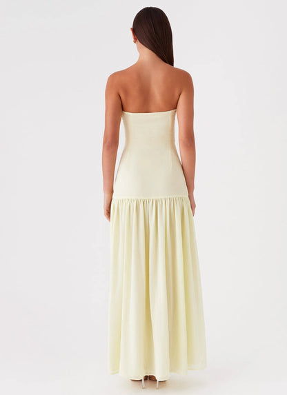 OKBBN's fashionable off shoulder highlights the delicate and elegant front slit Prom Dresses