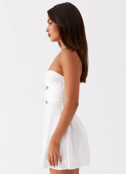 OKBBN's fashionable off shoulder pleated slim fit exudes elegance with Prom Dresses