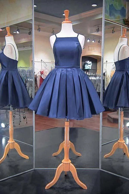 OKBBN's gorgeous thin shoulder strap satin showcases your fashionable style Homecoming Dresses