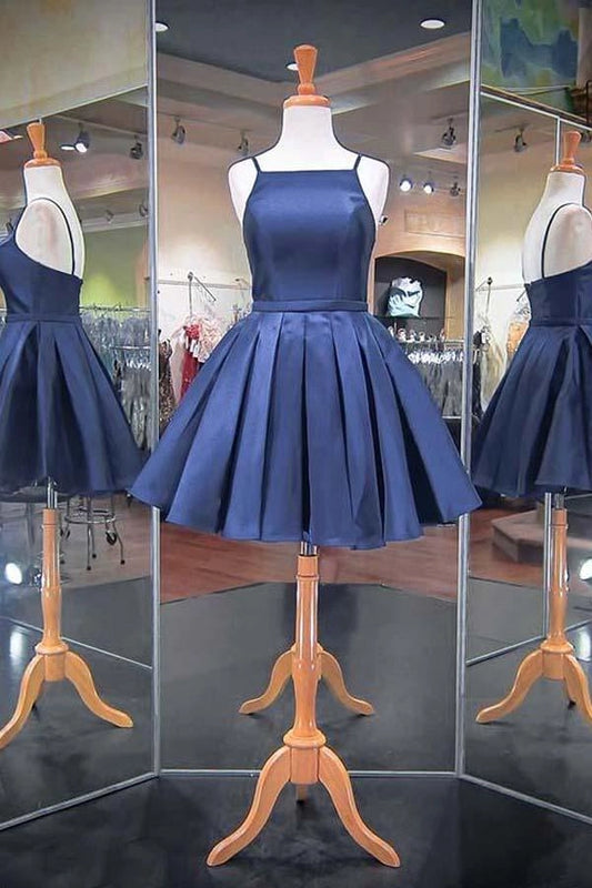 OKBBN's gorgeous thin shoulder strap satin showcases your fashionable style Homecoming Dresses