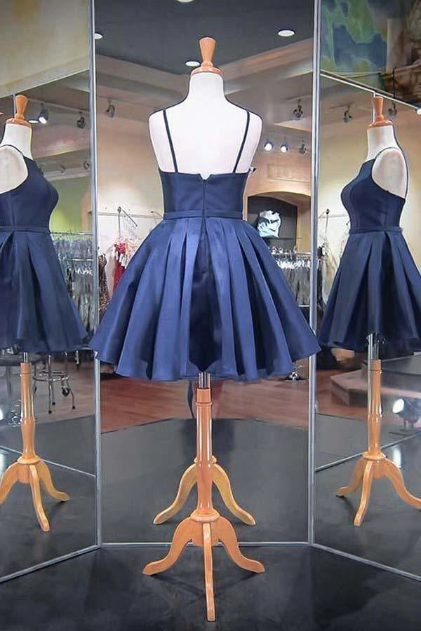 OKBBN's gorgeous thin shoulder strap satin showcases your fashionable style Homecoming Dresses