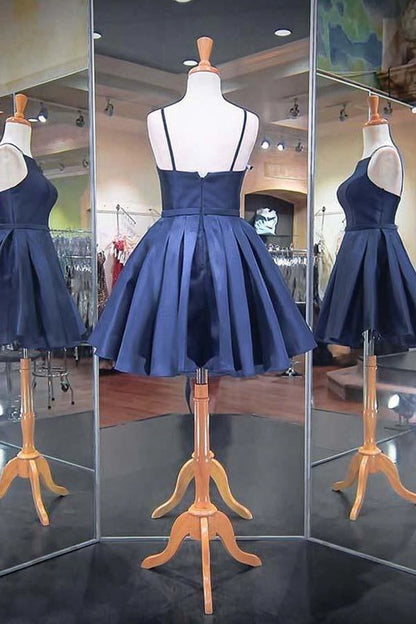 OKBBN's gorgeous thin shoulder strap satin showcases your fashionable style Homecoming Dresses