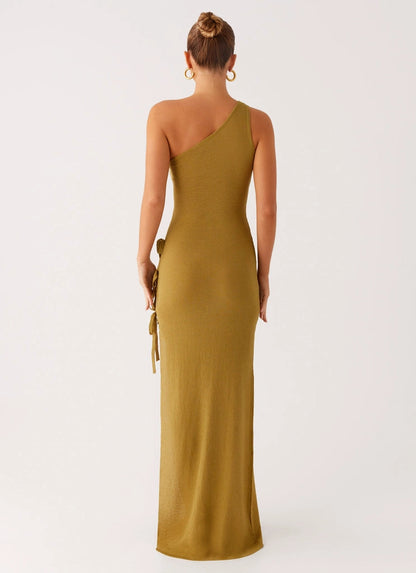 OKBBN's highly anticipated unlined ultra long semi transparent knitted fabric Homecoming Dresses