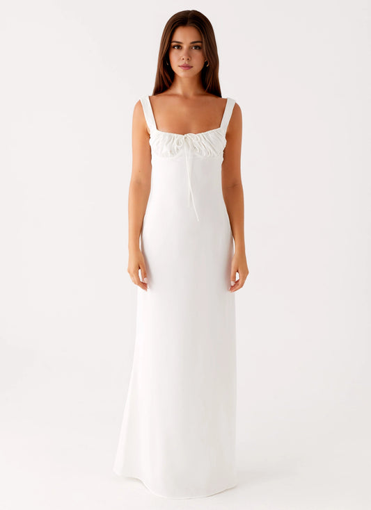 OKBBN's low-key and elegant straight collar, waist cinching, and backless silhouette outline the graceful figure of Homecoming Dresses