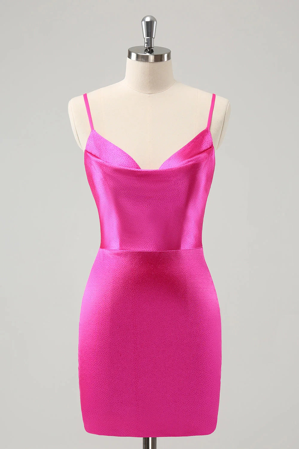 OKBBN's minimalist hanging collar backless tight short Homecoming Dresses