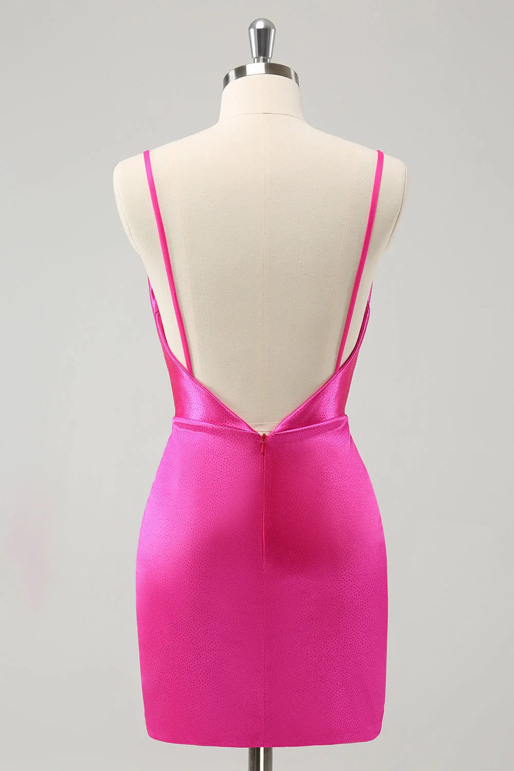 OKBBN's minimalist hanging collar backless tight short Homecoming Dresses