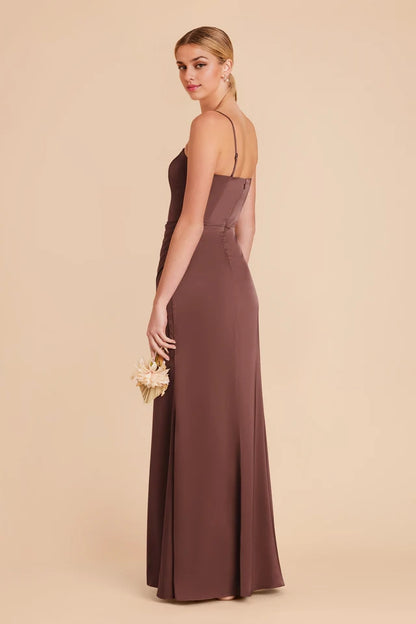OKBBN's simple and stylish tight corset with detachable shoulder straps, strapless round neck, and floor Prom Dresses