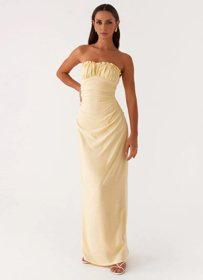 OKBBN's stunning off shoulder fully lined design perfectly fits the curves of Prom Dresses