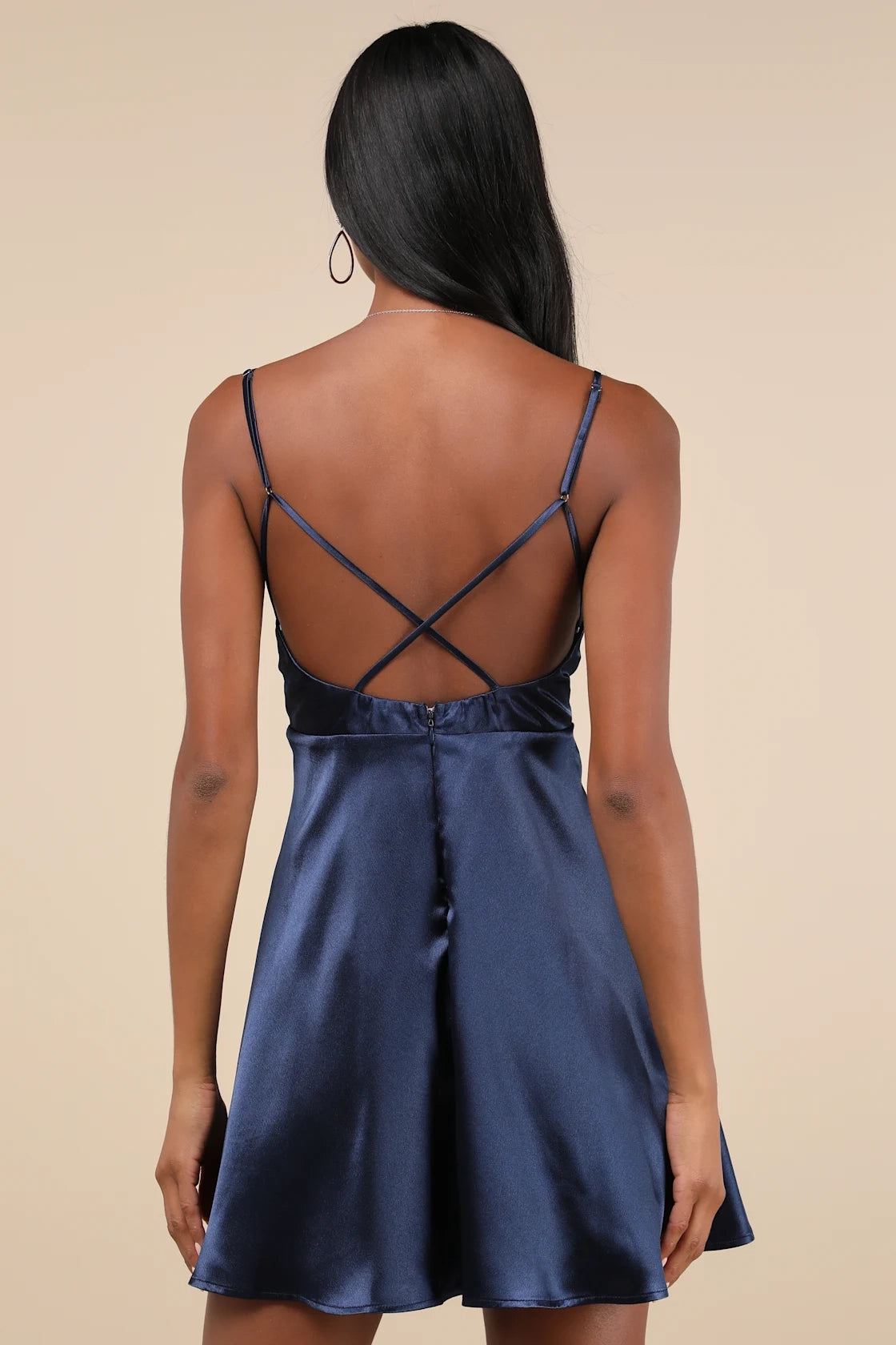 OKBBN's stunning satin ice skating mini Homecoming Dresses