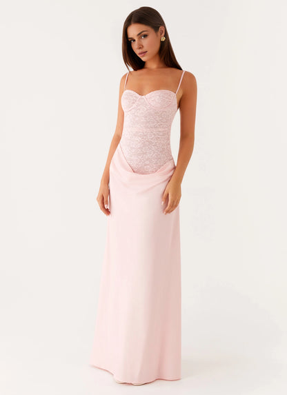 OKBBN's stunning structured pleated hem details add texture and dynamism to Prom Dresses