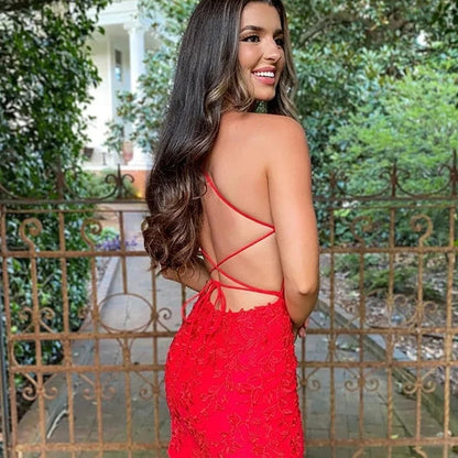 OKBBN's stunning thin shoulder strap lace brings ultimate comfort to Homecoming Dresses