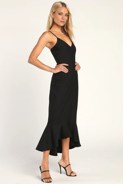 OKBBN's stylish slim fit speaker hem with a mid length Homecoming Dresses