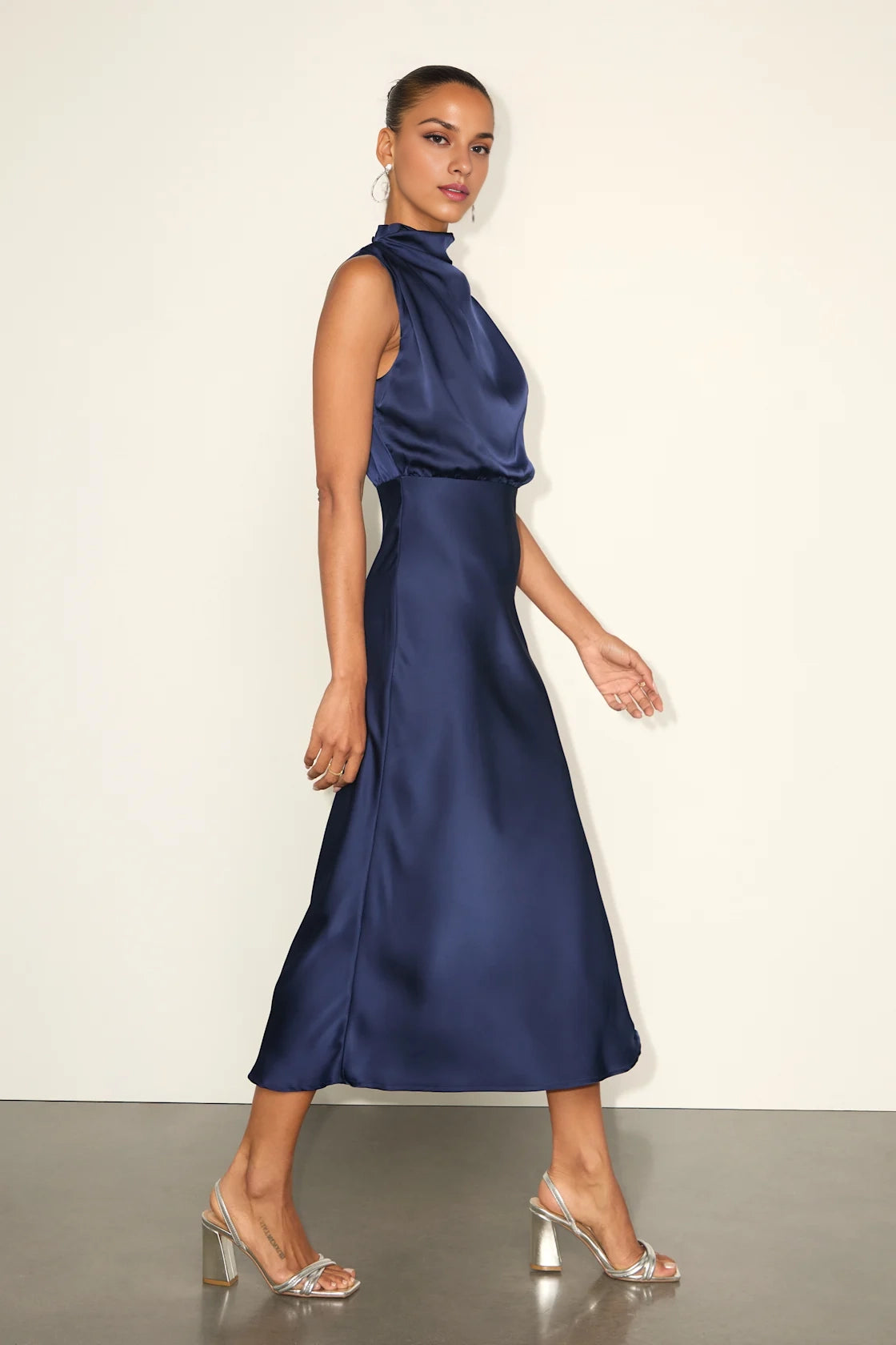 OKBBN's unique and charming satin asymmetric medium length Homecoming Dresses