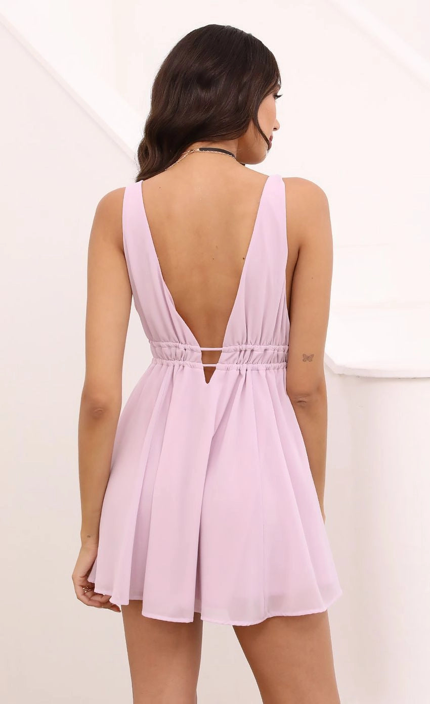 OKBBN's uniquely designed slim fit V-neck A-line Homecoming Dresses