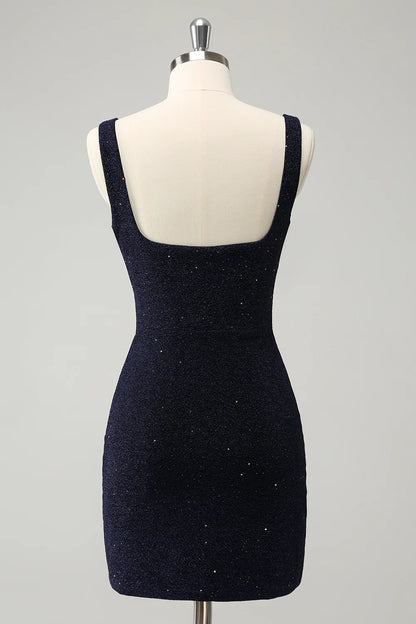 OKBBN's unique tight square neck short slit Homecoming Dresses