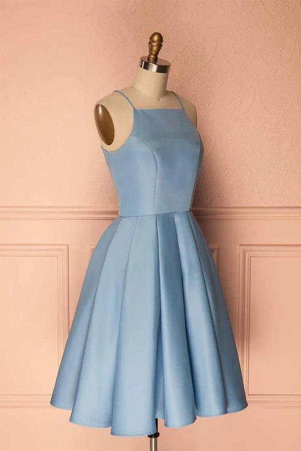 OKBBN beautiful halter neck sleeveless short halter neck collar Homecoming Dresses