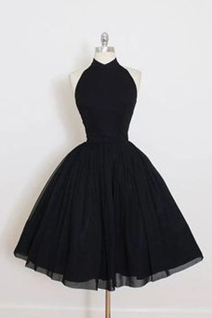 OKBBN charming backless A-line sleeveless chiffon Homecoming Dresses
