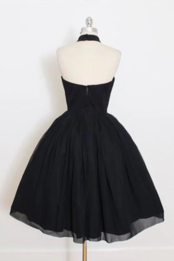 OKBBN charming backless A-line sleeveless chiffon Homecoming Dresses