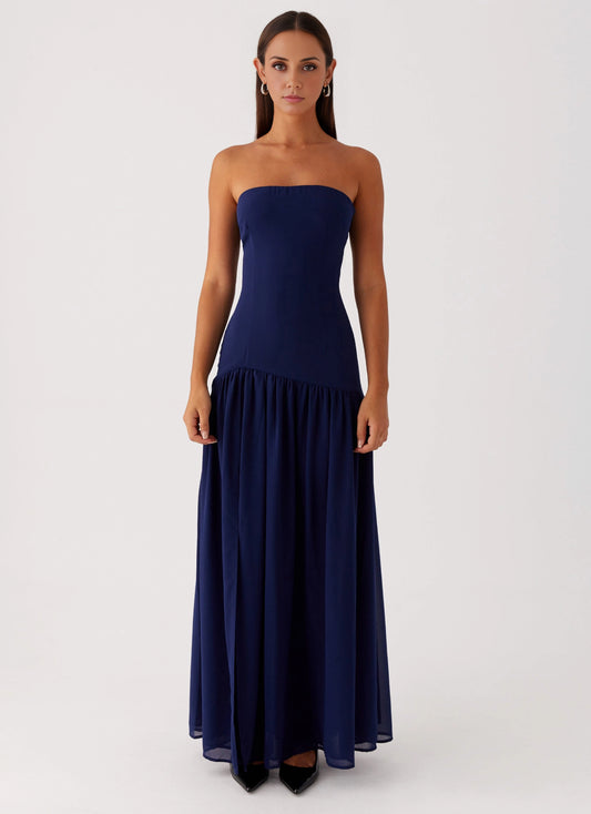 OKBBN charming front slit chic lining tight fitting body slimming off shoulder Prom Dresses